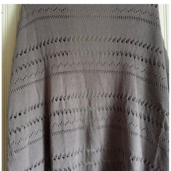 Roxy Women’s Grey Lightweight Cardigan Cutout Detail Size Small Beachwear Layer - Picture 3 of 3